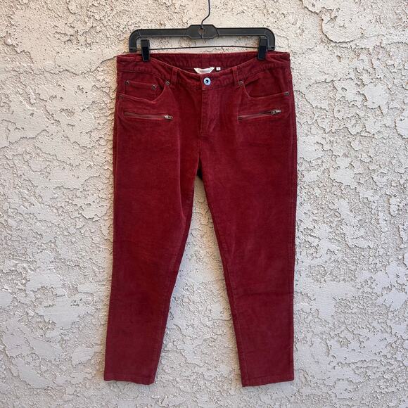 Sundance Pants - Sundance Red Rust High Rise Straight Leg Pants Size 8